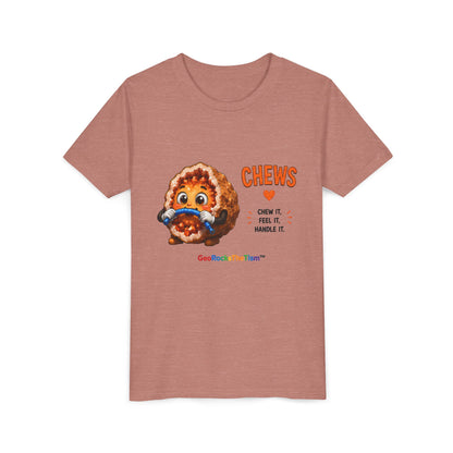 "CHEWS" Stimming Geode -Autism Self Sensory Regulation Youth Tee