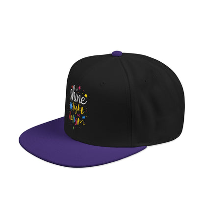 Shine Light Autism Colorful Snapback