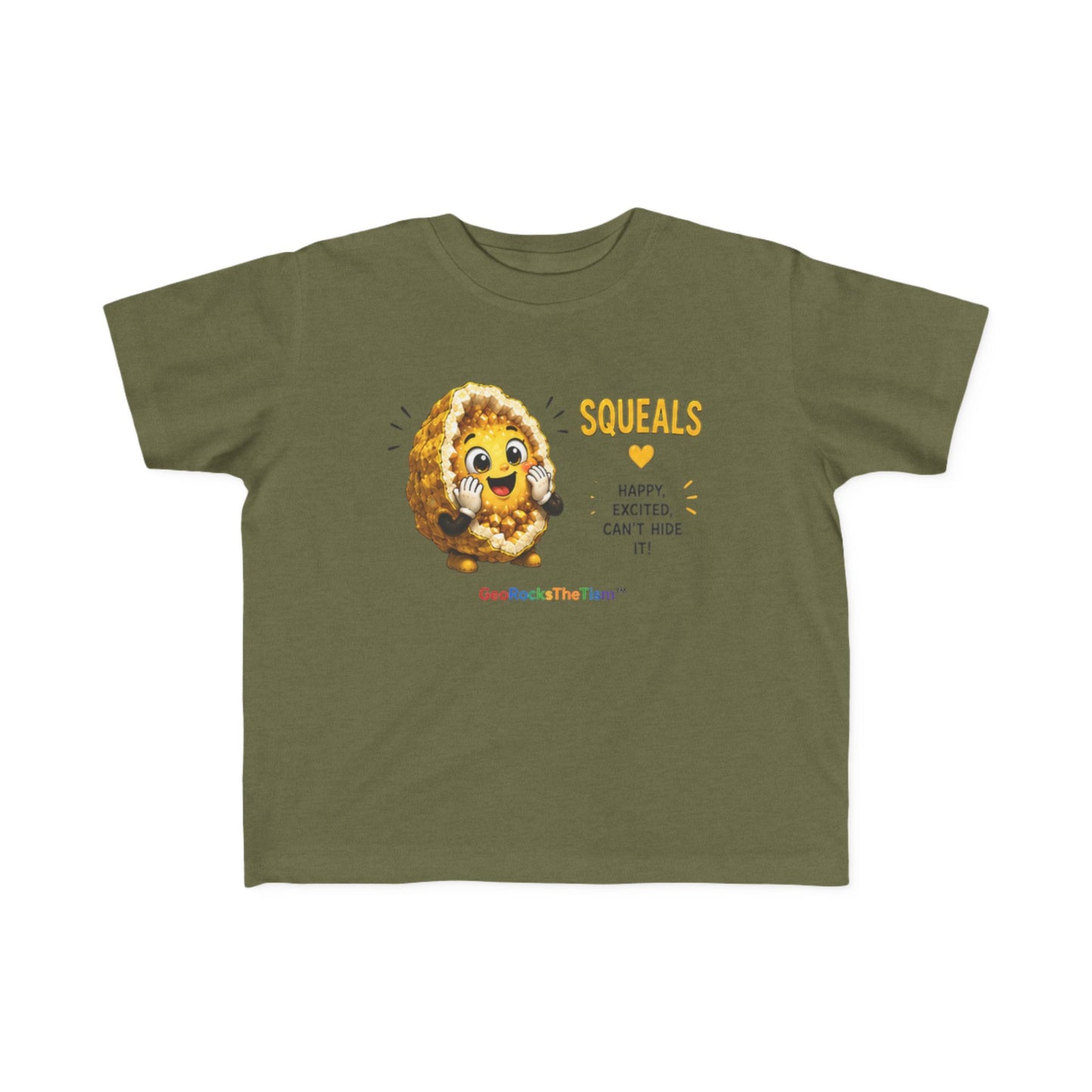"Squeals" Stimming Geode Autism Self Sensory Regulation Toddler Tee