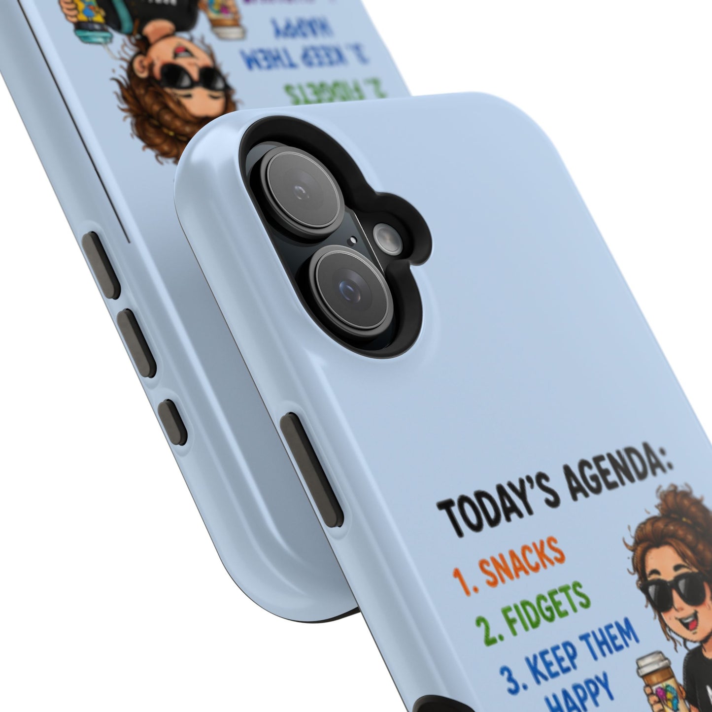 Nurse Mom Magnetic Impact-Resistant Phone Case — "Today's Agenda" Cute ER/Healthcare Gift - Geo Rocks The 'Tism