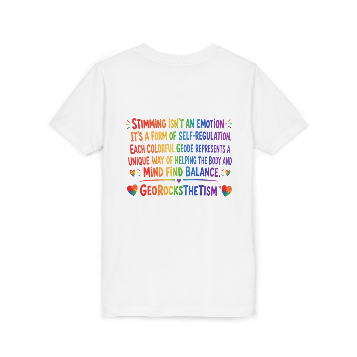 "Spins" Stimming Geode -Autism Self Sensory Regulation Youth Tee
