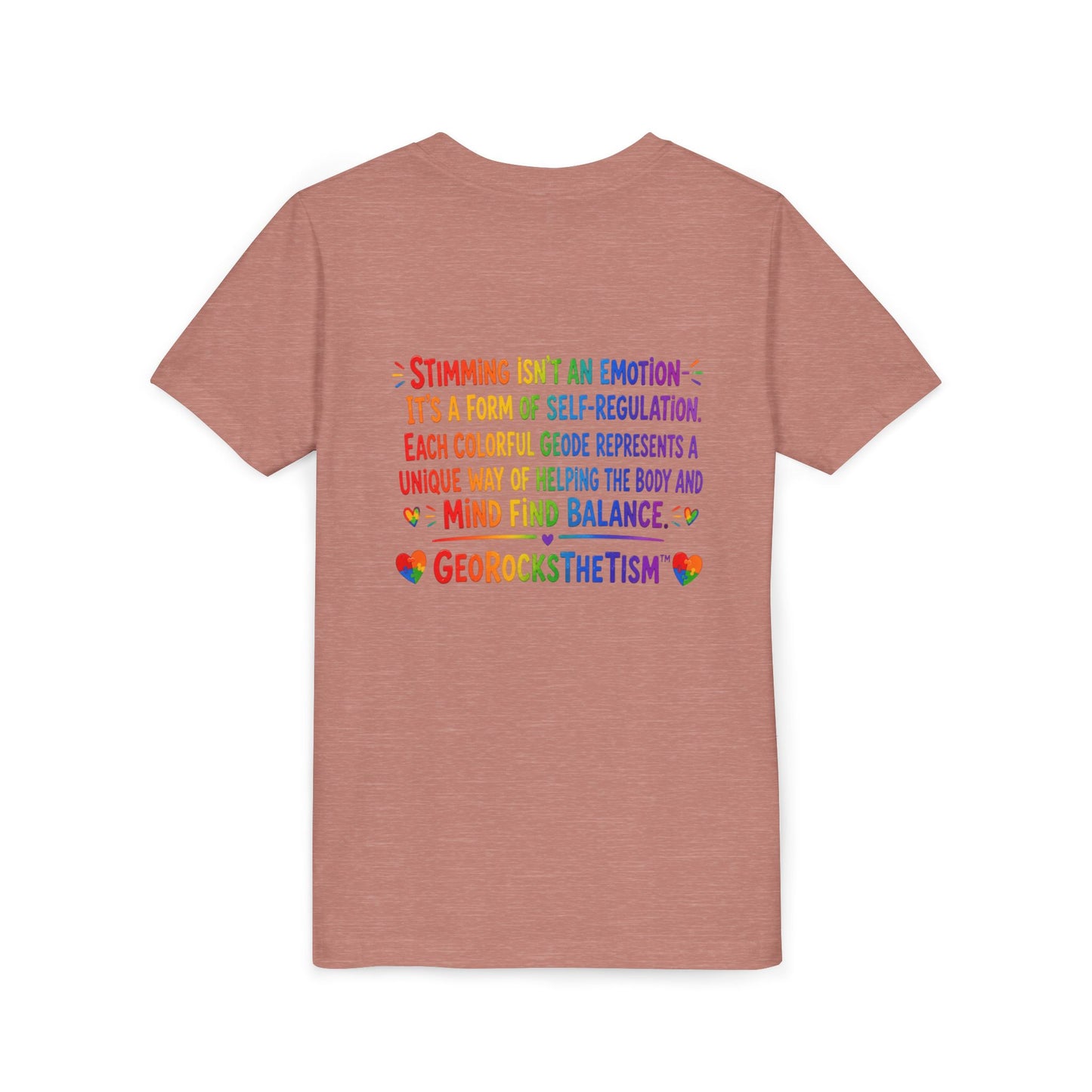 "Music Lover" Stimming Geode-Autism Self Sensory Regulation Youth Tee