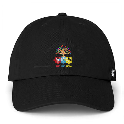 Autism Awareness Cap — "I am an Awesome Tia!" Embroidered Puzzle Tree Hat