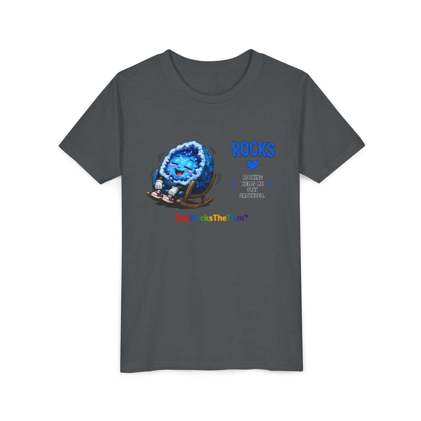 "Rocking" Stimming Geode -Autism Self Sensory Regulation Youth Tee