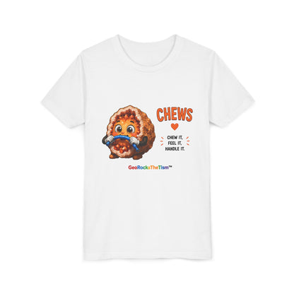 "CHEWS" Stimming Geode -Autism Self Sensory Regulation Youth Tee