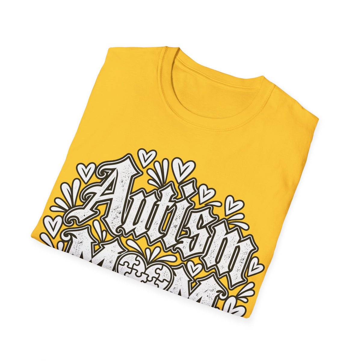 Autism Mom T-Shirt "Powered by Love, Patience & Advocacy"
