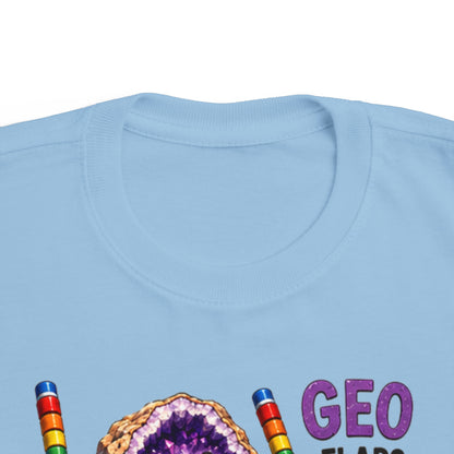 "Geo Flaps with Sticks" Stimming Geode Autism Self Sensory Regulation Toddler Tee