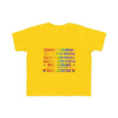 “Covers Eyes Sometimes” Stimming Geode Autism Self Sensory Regulation Toddler Tee