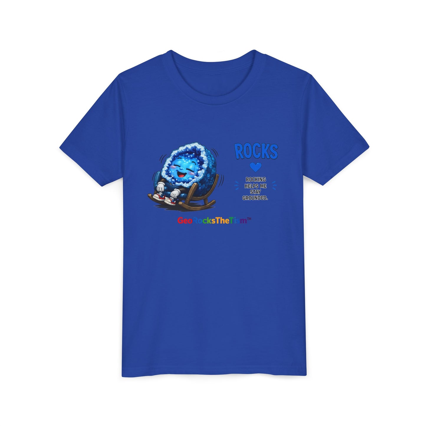 "Rocking" Stimming Geode -Autism Self Sensory Regulation Youth Tee