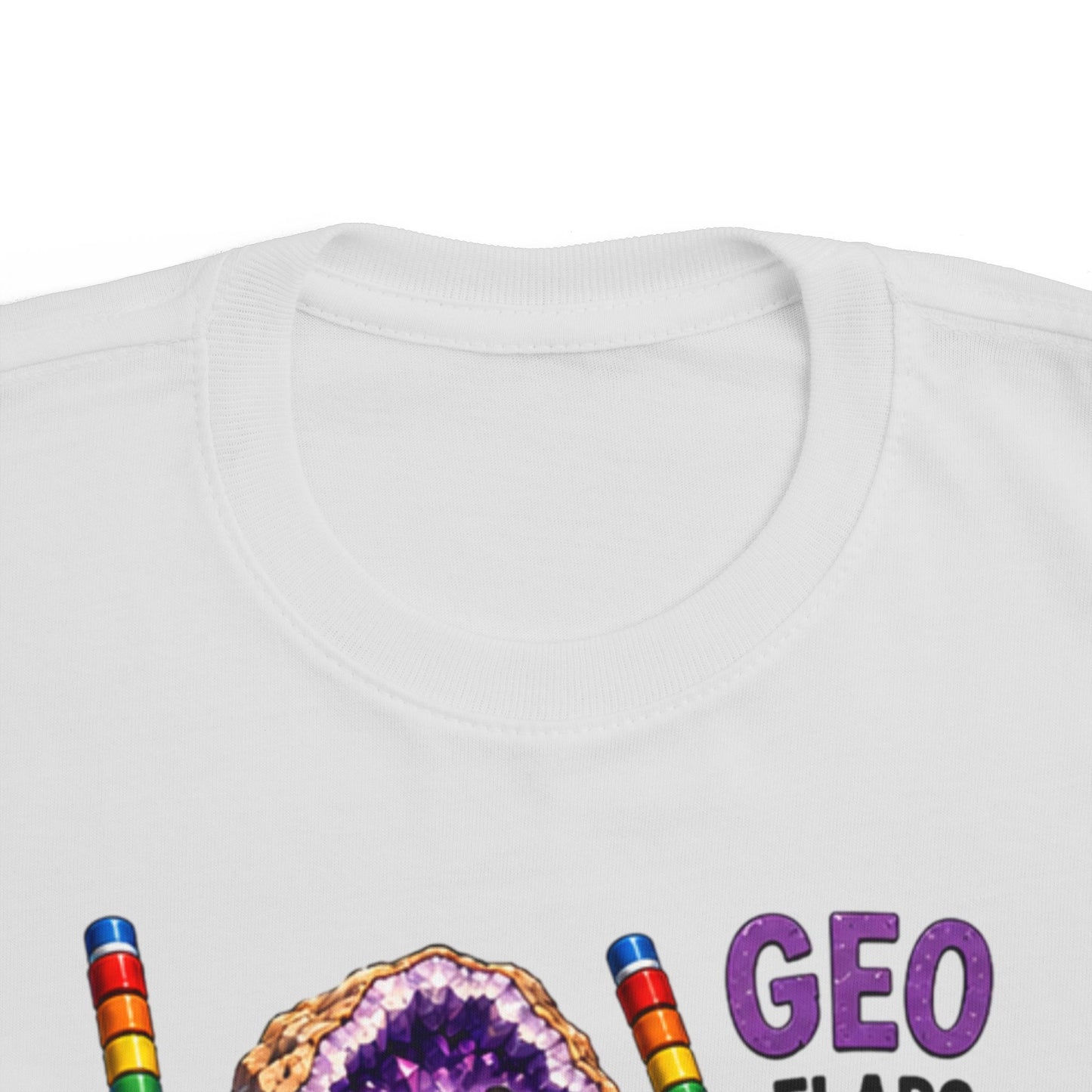 "Geo Flaps with Sticks" Stimming Geode Autism Self Sensory Regulation Toddler Tee