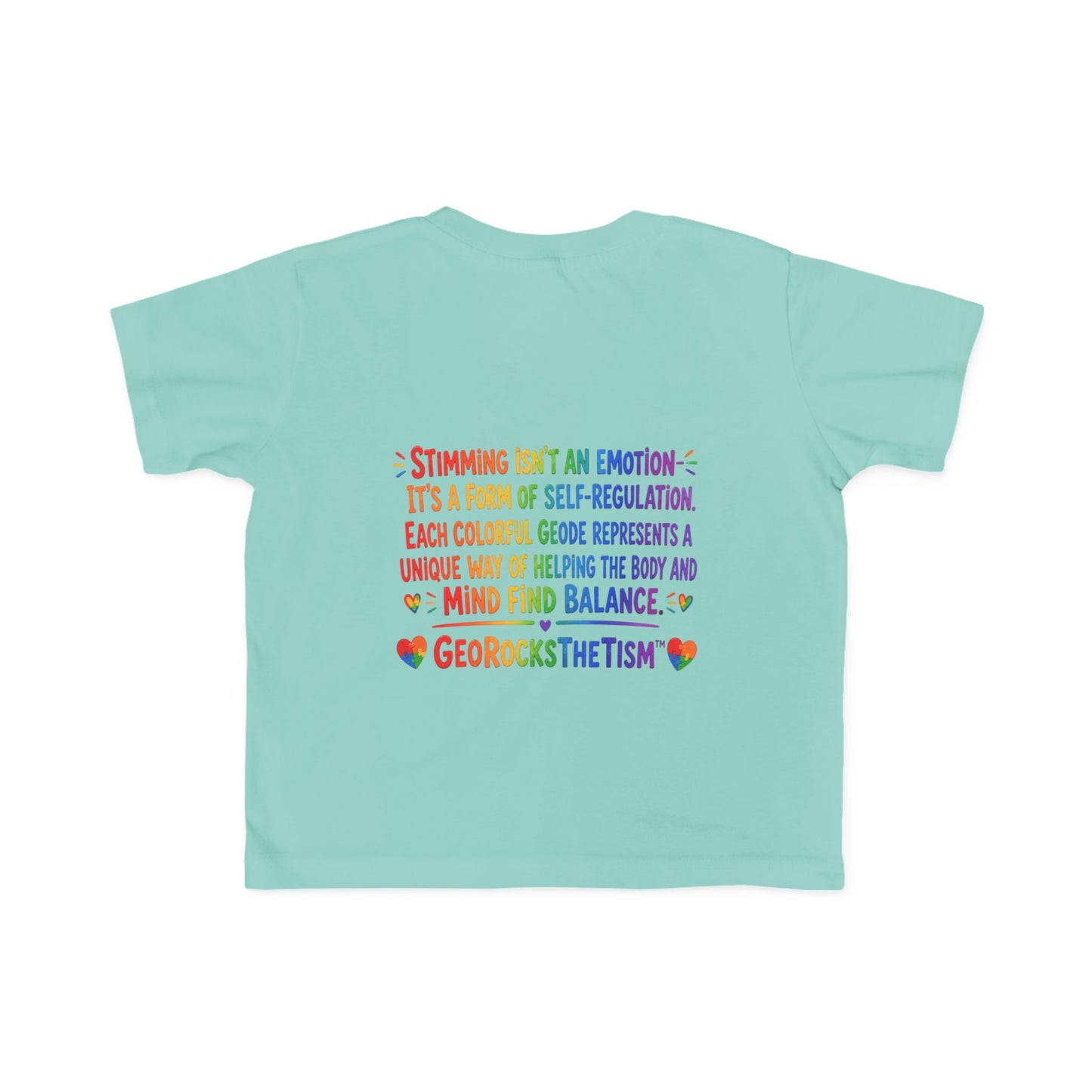 “Covers Eyes Sometimes” Stimming Geode Autism Self Sensory Regulation Toddler Tee