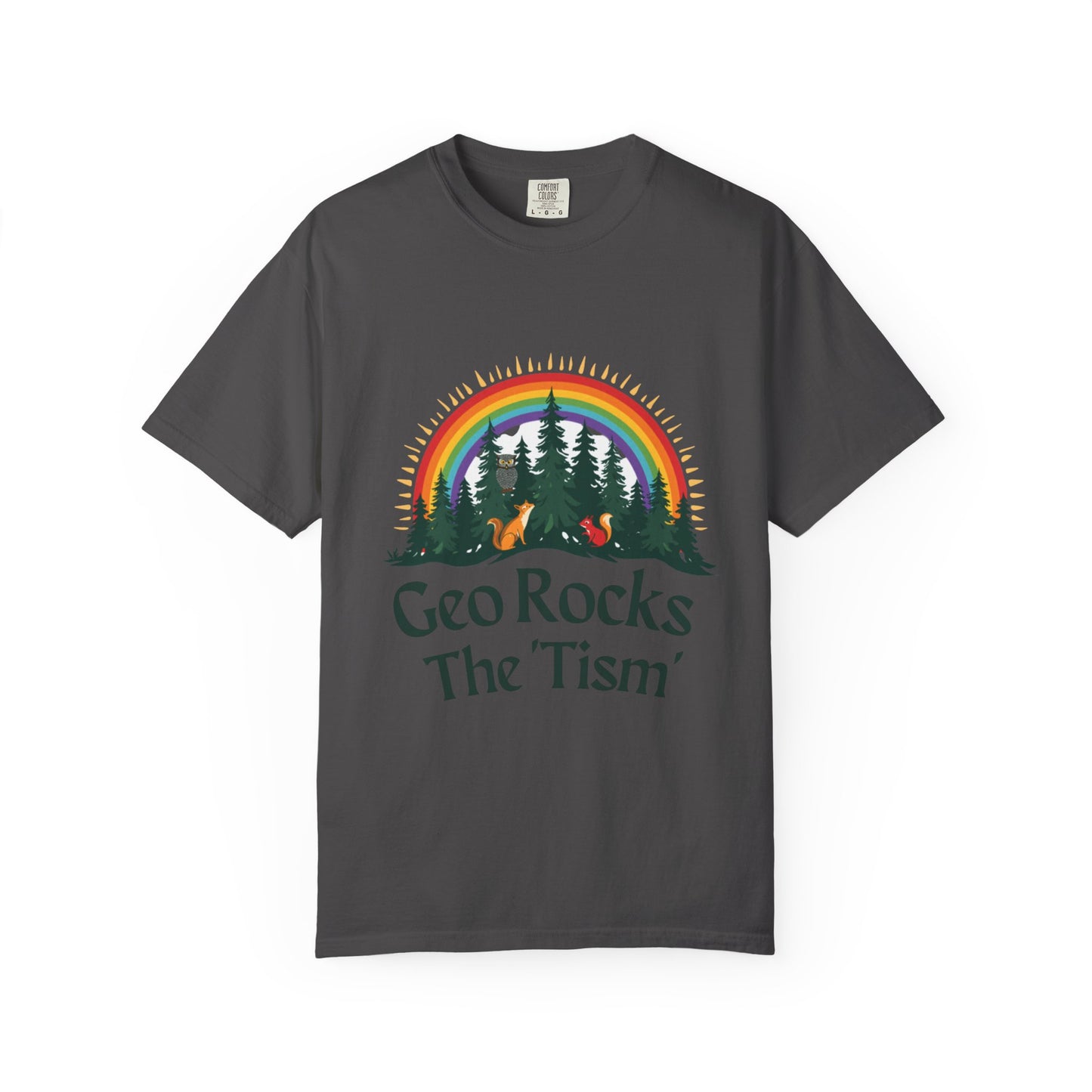 Geo Rocks The 'Tism Unisex Garment-Dyed T-shirt