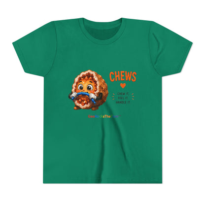 "CHEWS" Stimming Geode -Autism Self Sensory Regulation Youth Tee