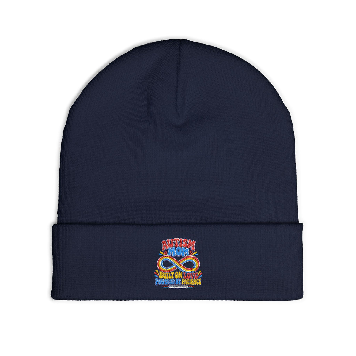Autism Mom Embroidered Infinity Knit Beanie