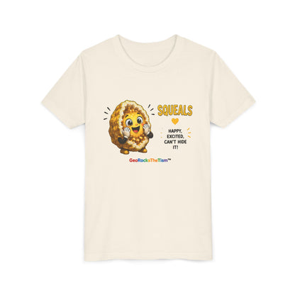 “Squeals” Stimming Geode -Autism Self Sensory Regulation Youth Tee