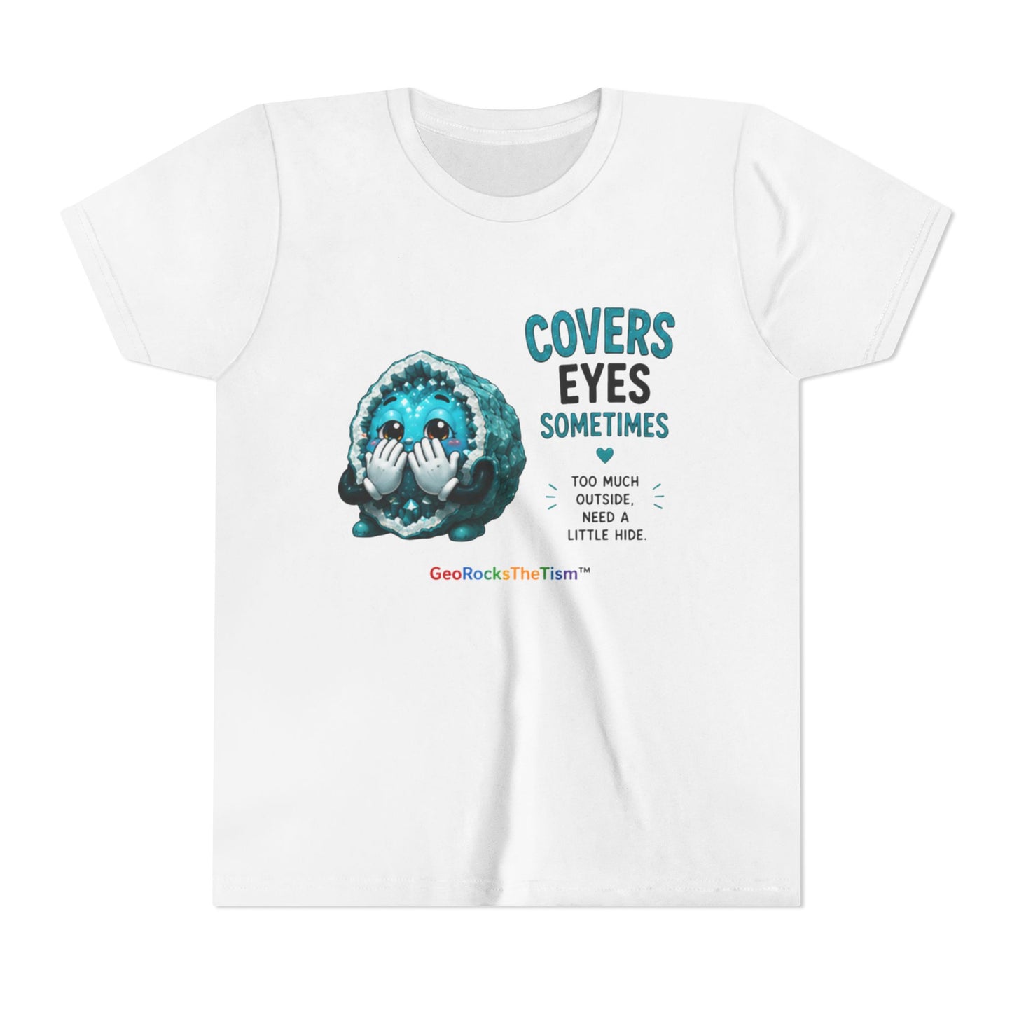 "Covers Eyes" Stimming Geode -Autism Self Sensory Regulation Youth Tee