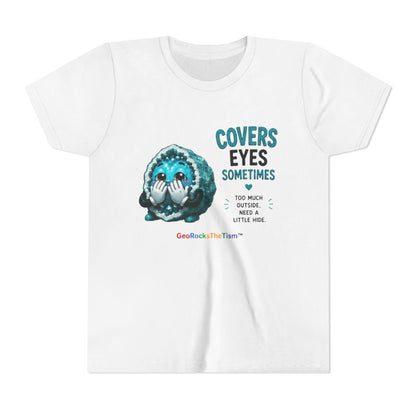 "Covers Eyes" Stimming Geode -Autism Self Sensory Regulation Youth Tee