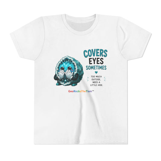 "Covers Eyes" Stimming Geode -Autism Self Sensory Regulation Youth Tee
