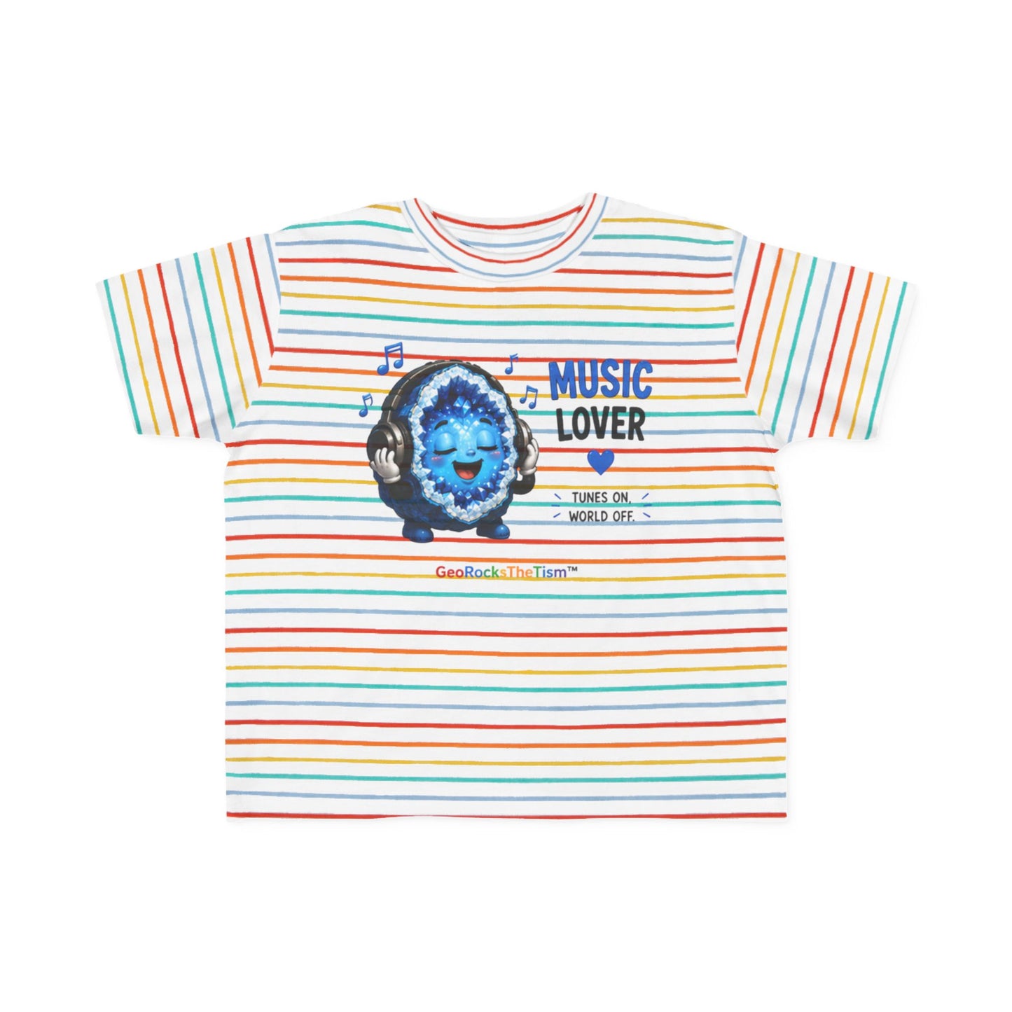 "Music Lover" Stimming Geode Autism Self Sensory Regulation Toddler Tee