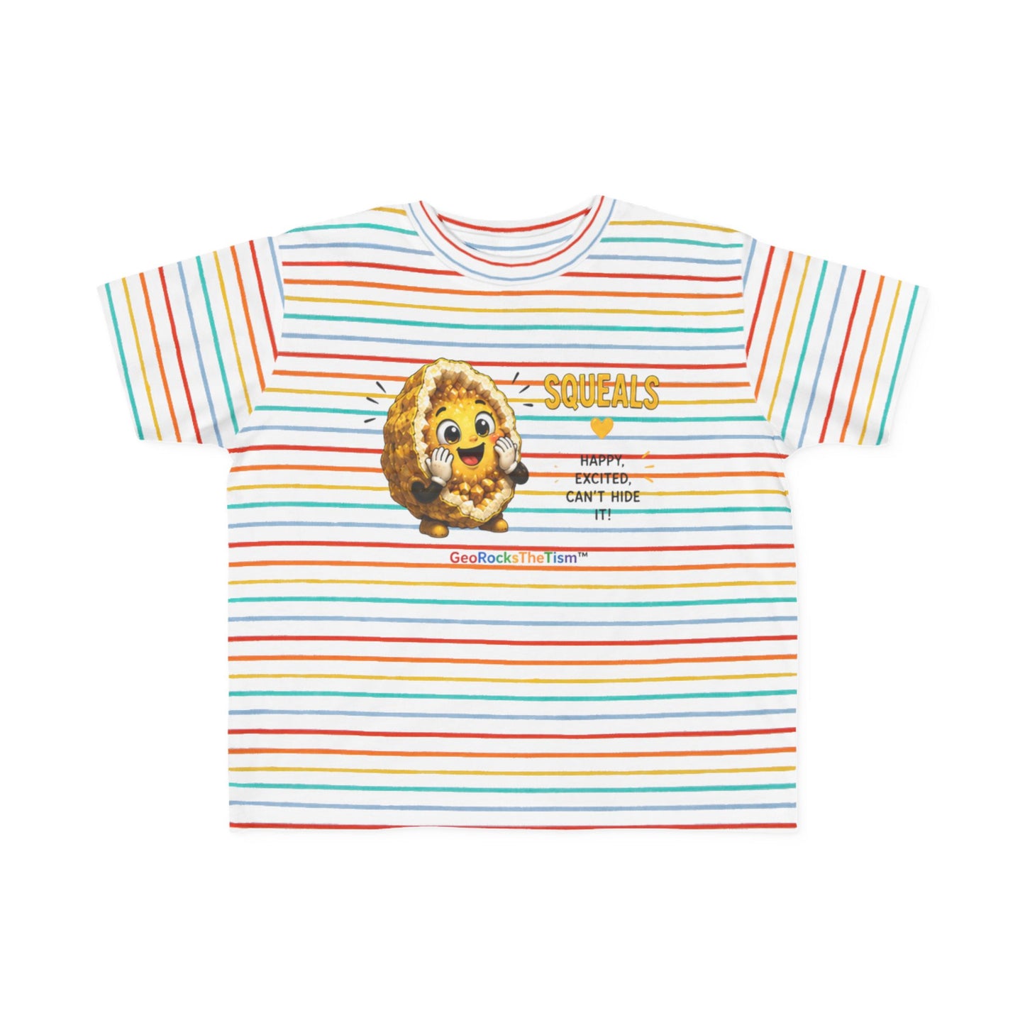 "Squeals" Stimming Geode Autism Self Sensory Regulation Toddler Tee