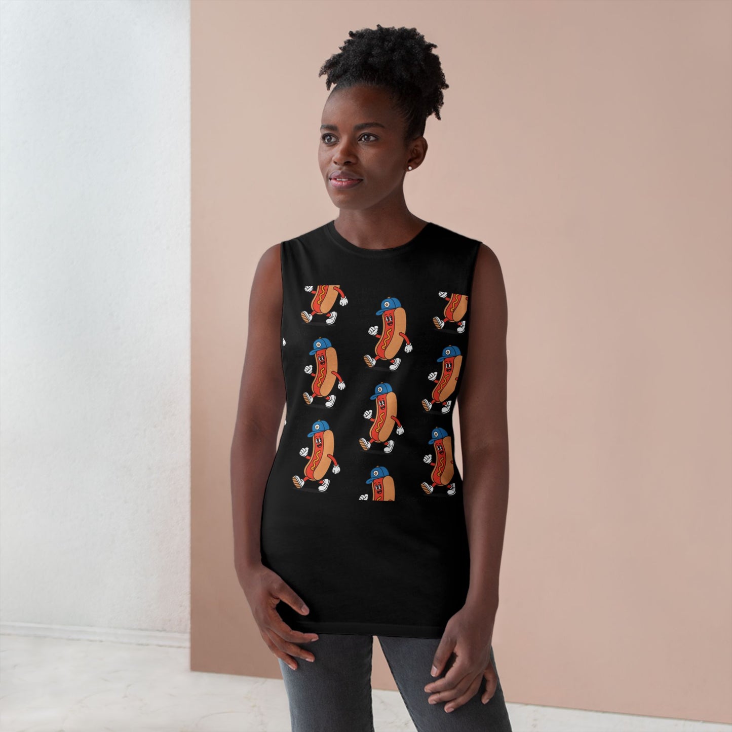 Unisex Hot Dog Era Muscle Tank