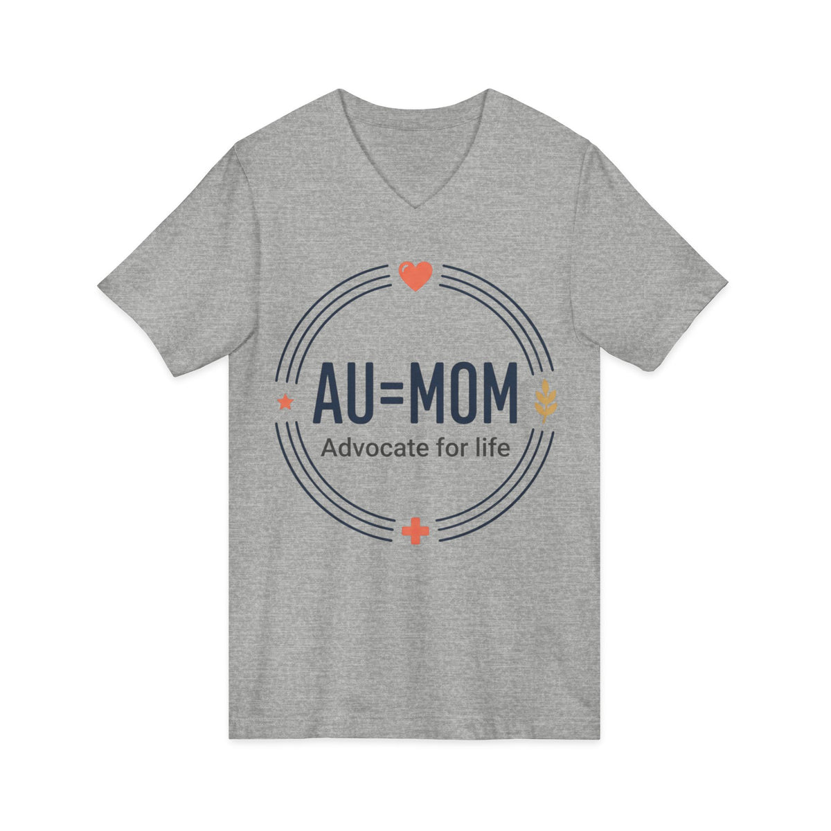 "Au=Mom" — Mom Autism Support V-Neck Tee - Geo Rocks The 'Tism