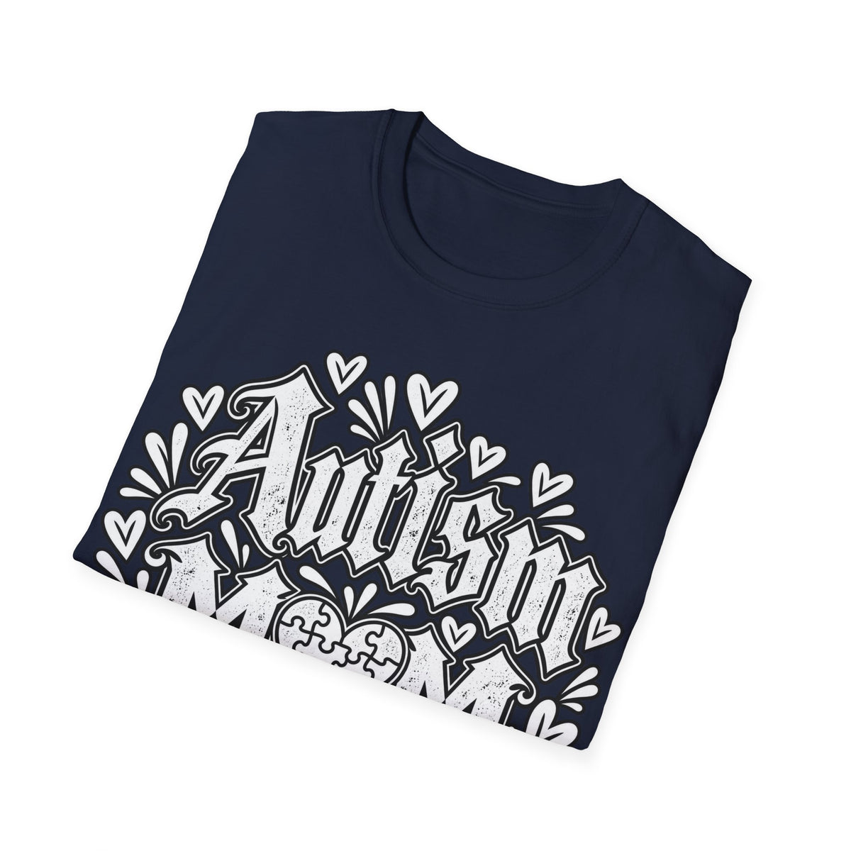 Autism Mom T-Shirt "Powered by Love, Patience & Advocacy"