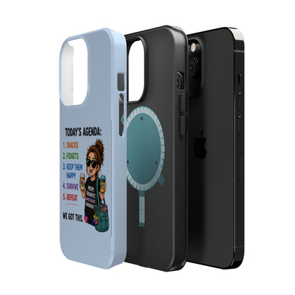 Nurse Mom Magnetic Impact-Resistant Phone Case — "Today's Agenda" Cute ER/Healthcare Gift - Geo Rocks The 'Tism