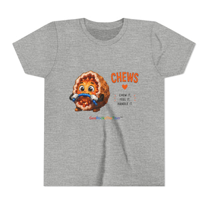 "CHEWS" Stimming Geode -Autism Self Sensory Regulation Youth Tee