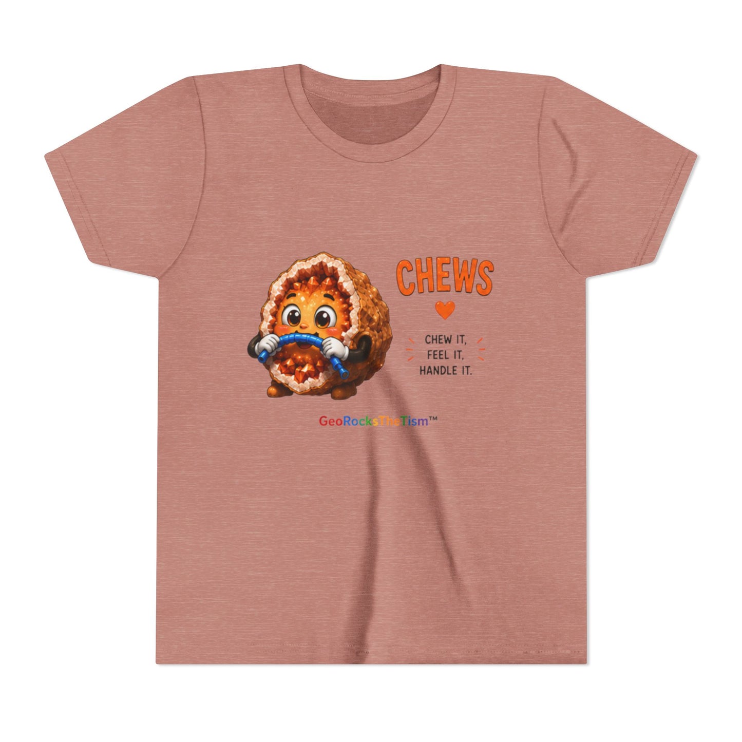 "CHEWS" Stimming Geode -Autism Self Sensory Regulation Youth Tee