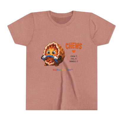 "CHEWS" Stimming Geode -Autism Self Sensory Regulation Youth Tee