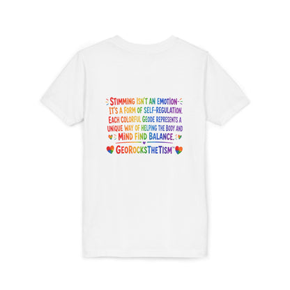 "Covers Eyes" Stimming Geode -Autism Self Sensory Regulation Youth Tee