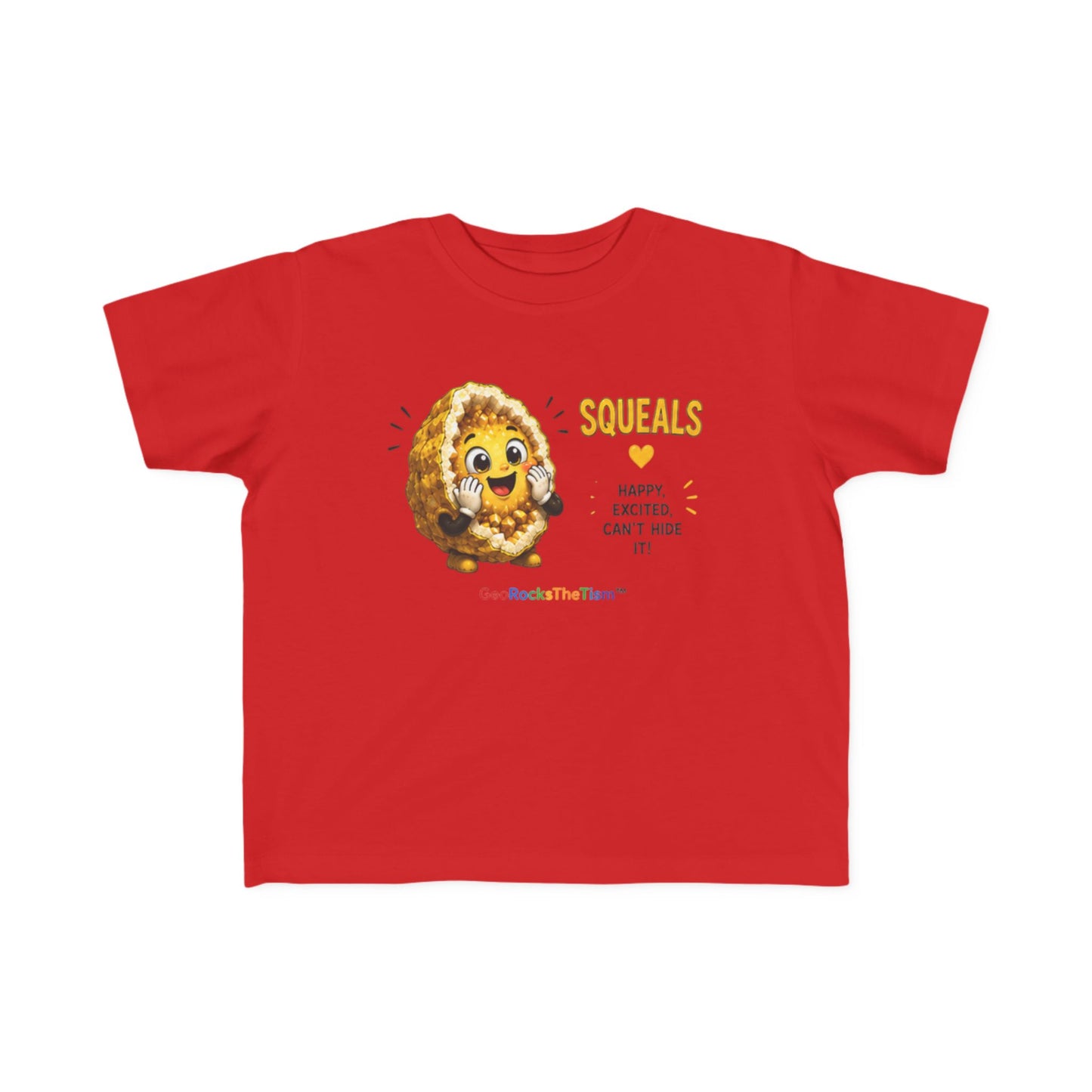 "Squeals" Stimming Geode Autism Self Sensory Regulation Toddler Tee