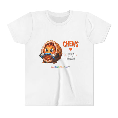 "CHEWS" Stimming Geode -Autism Self Sensory Regulation Youth Tee