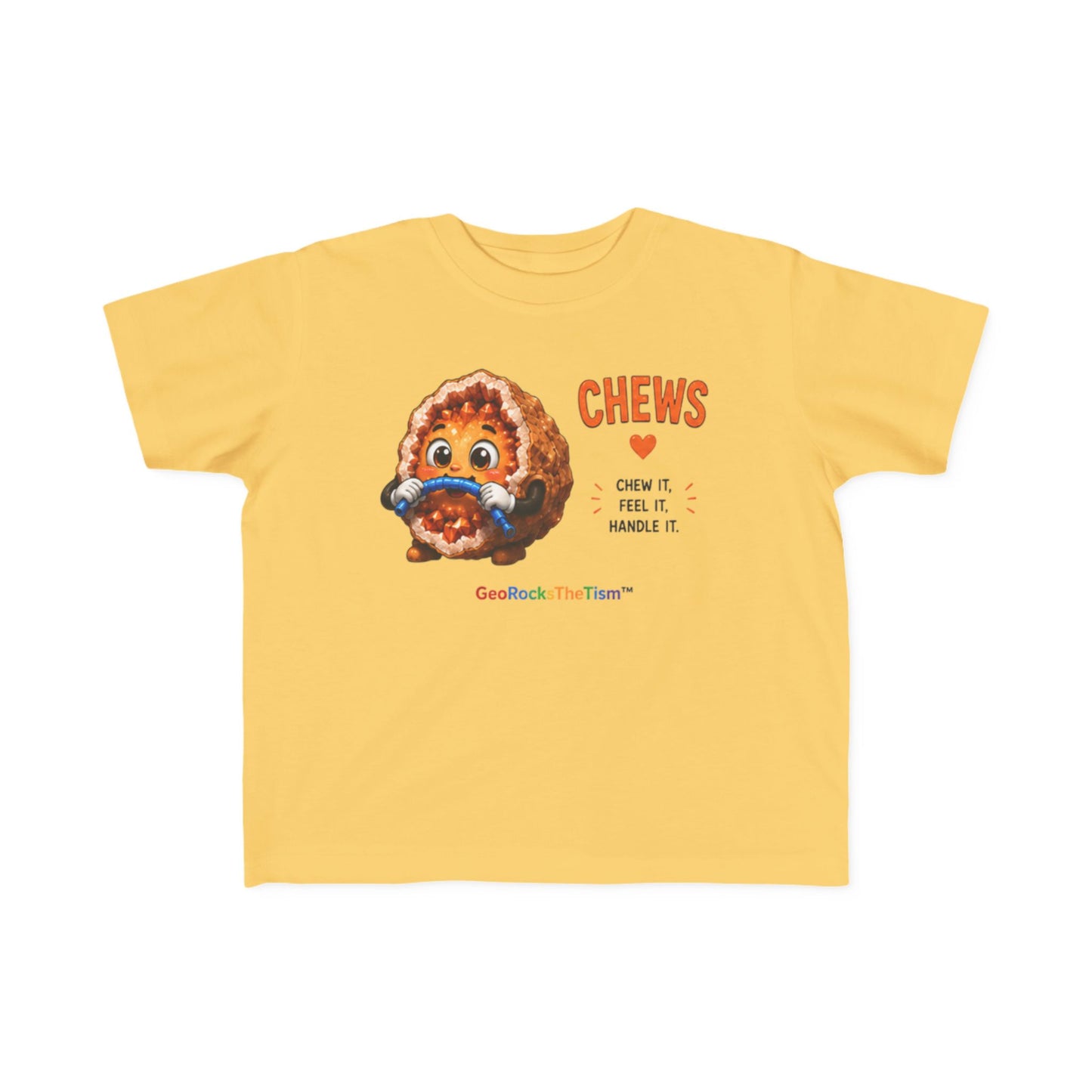 “Chews” Stimming Geode Autism Self Sensory Regulation Toddler Tee