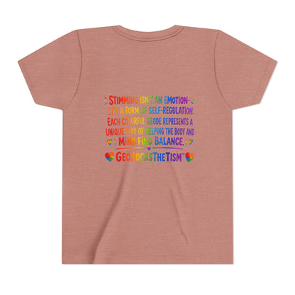 Stimming Colorful Geodes Education- Youth Tee