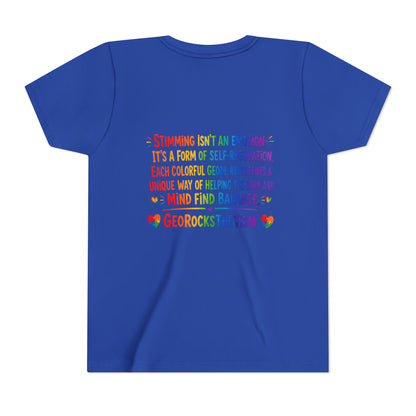 Stimming Colorful Geodes Education- Youth Tee