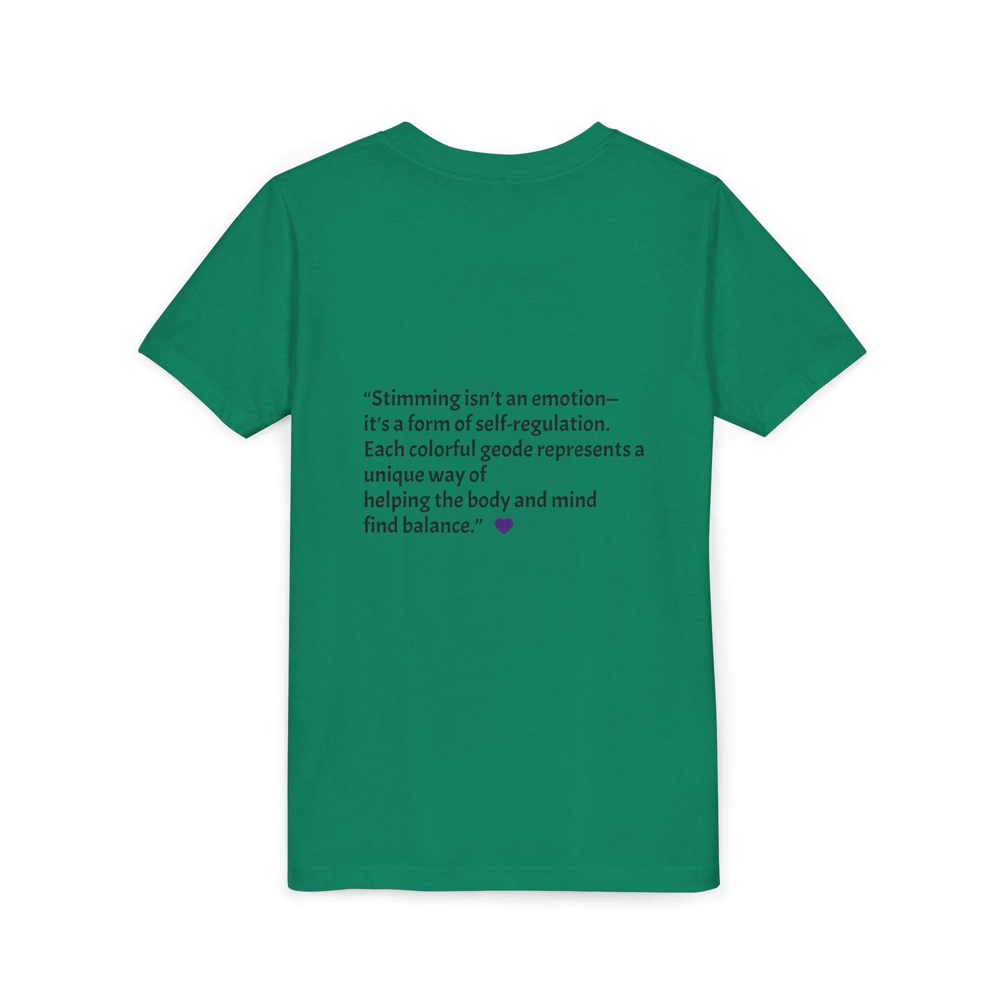 “GEO Flaps with Sticks!” Stimming Geode -Autism Self Sensory Regulation Youth Tee