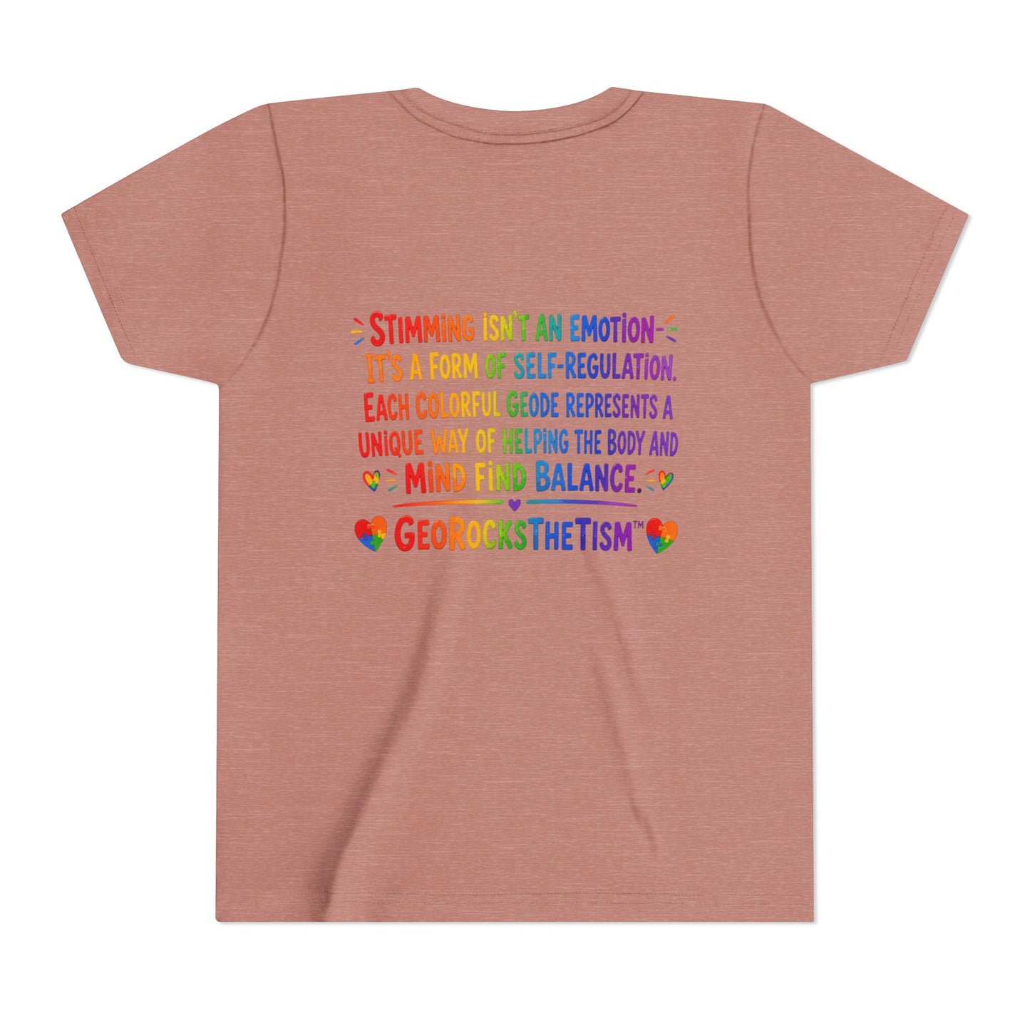 "Spins" Stimming Geode -Autism Self Sensory Regulation Youth Tee