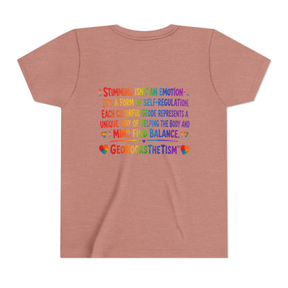 "Spins" Stimming Geode -Autism Self Sensory Regulation Youth Tee