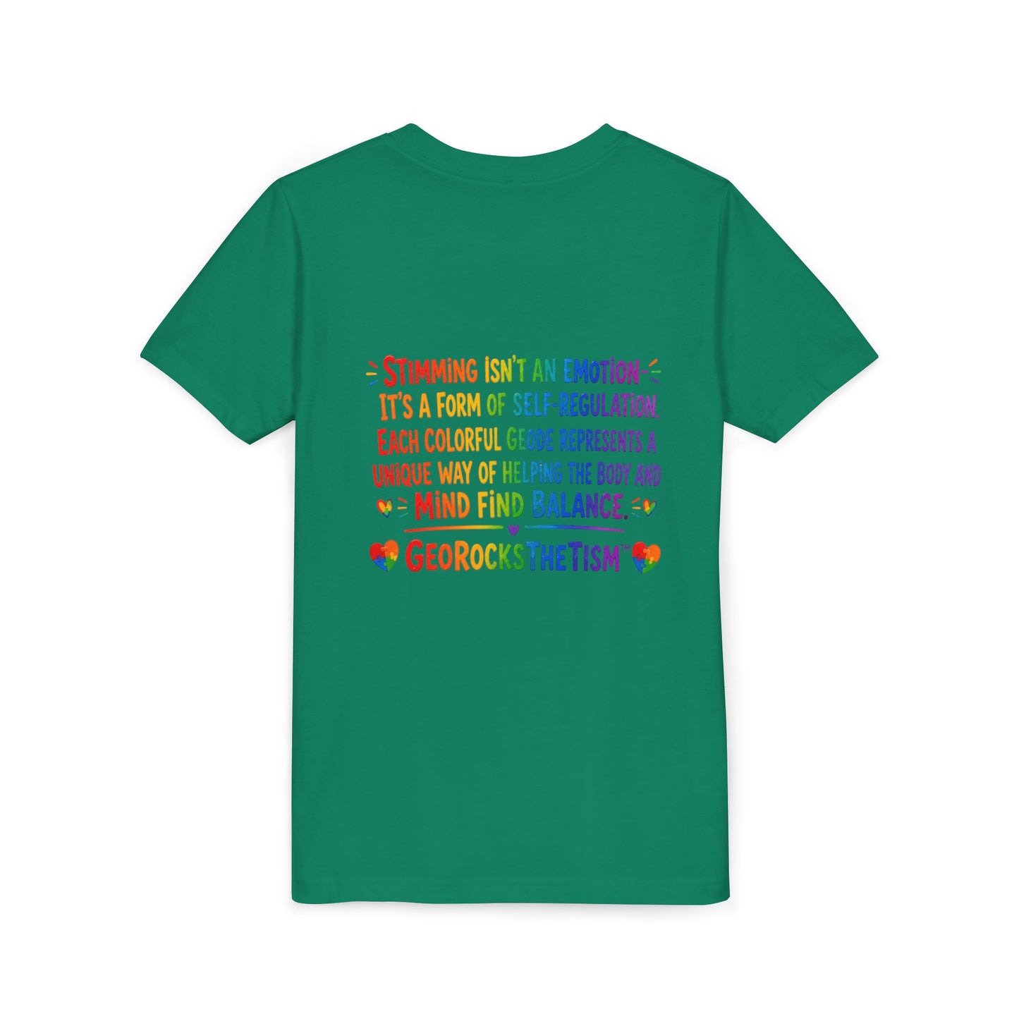 "Rocking" Stimming Geode -Autism Self Sensory Regulation Youth Tee