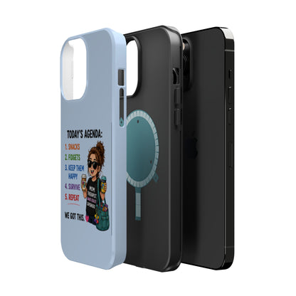 Nurse Mom Magnetic Impact-Resistant Phone Case — "Today's Agenda" Cute ER/Healthcare Gift - Geo Rocks The 'Tism