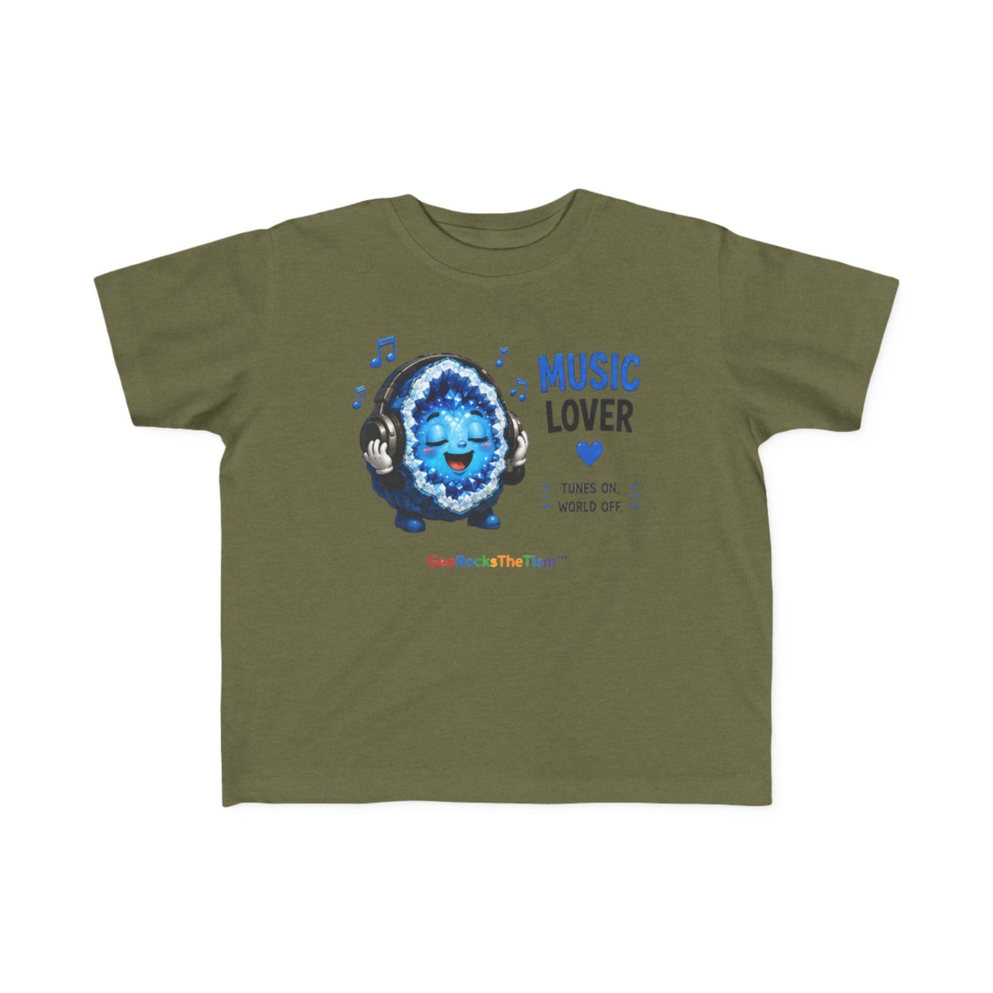 "Music Lover" Stimming Geode Autism Self Sensory Regulation Toddler Tee