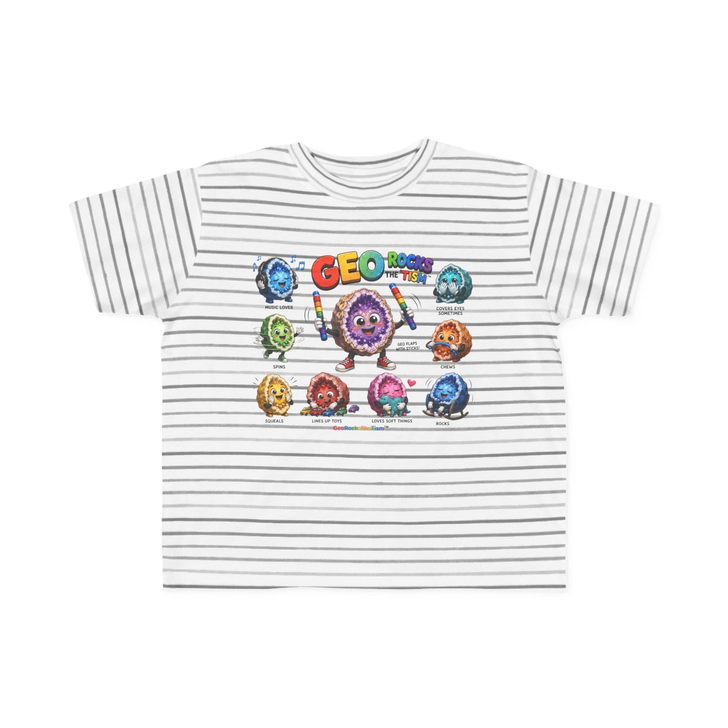 Educational Stimming Geode -Autism Self Sensory Regulation Toddler Tee