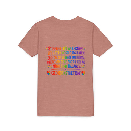 "Lines Up Toys" Stimming Geode -Autism Self Sensory Regulation Youth Tee