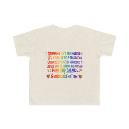 "Lines Up Toys" Stimming Geode Autism Self Sensory Regulation Toddler Tee