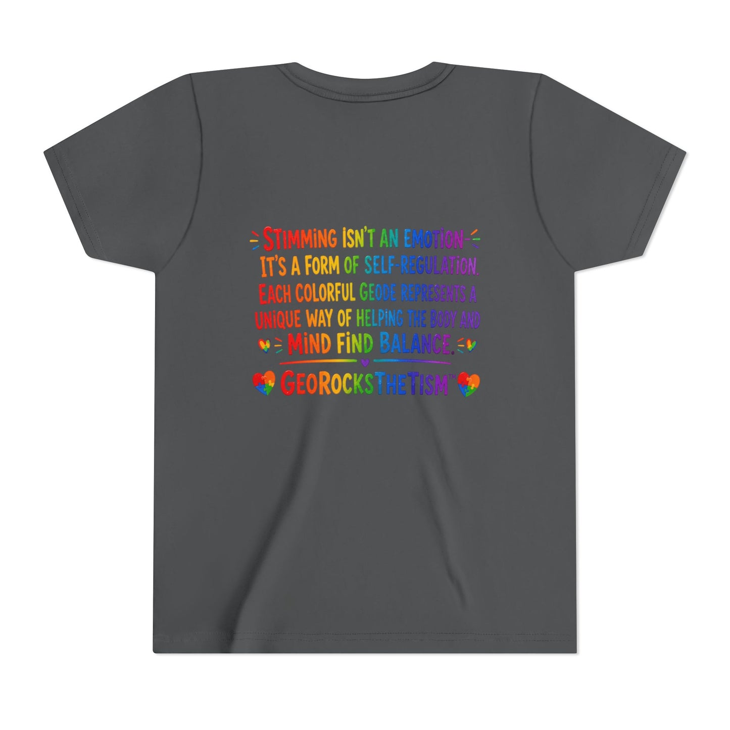 "CHEWS" Stimming Geode -Autism Self Sensory Regulation Youth Tee