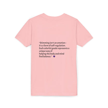 “GEO Flaps with Sticks!” Stimming Geode -Autism Self Sensory Regulation Youth Tee