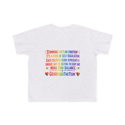 "Lines Up Toys" Stimming Geode Autism Self Sensory Regulation Toddler Tee