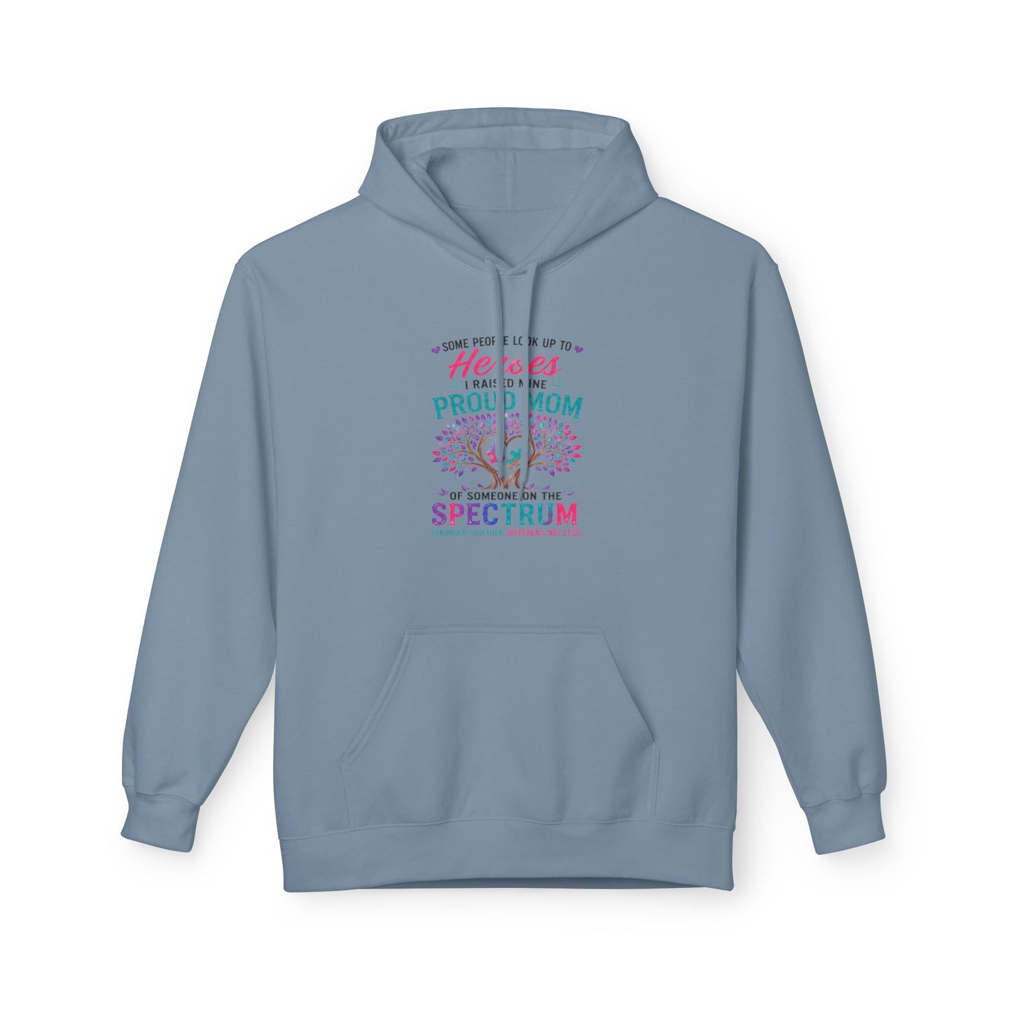 Autism Proud Mom Hoodie — "Heroes Come in All Colors" Comfort Pullover - Geo Rocks The 'Tism